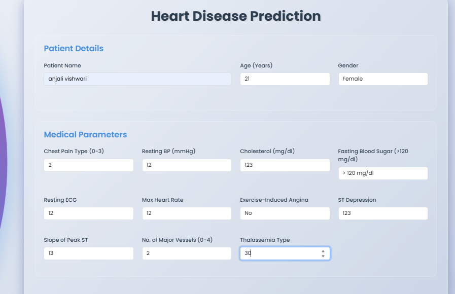 heart disease prediction model